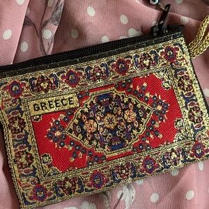 GREECE CHANGE POUCH ZIP ⚫️ final price